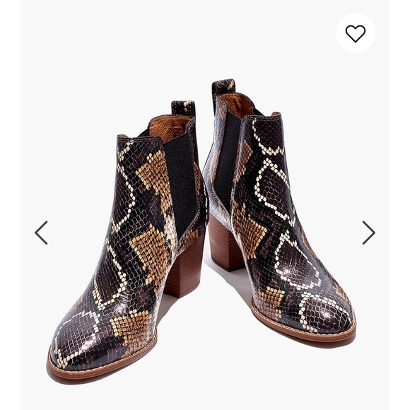 Madewell Shoes - NWOT Madewell Regan Boot - Embossed Snake - Sz 7